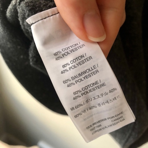 J.Crew VTG Fleece Gray Small - Picture 5 of 7